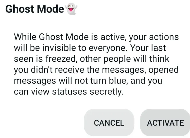 ghost mode